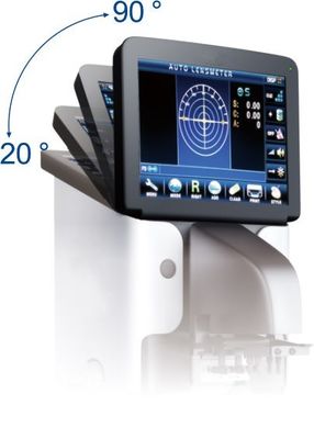 90mm 15.5KG طب العيون المعدات الطبية السيارات Lensmeter 7 بوصة شاشة LCD تعمل باللمس
